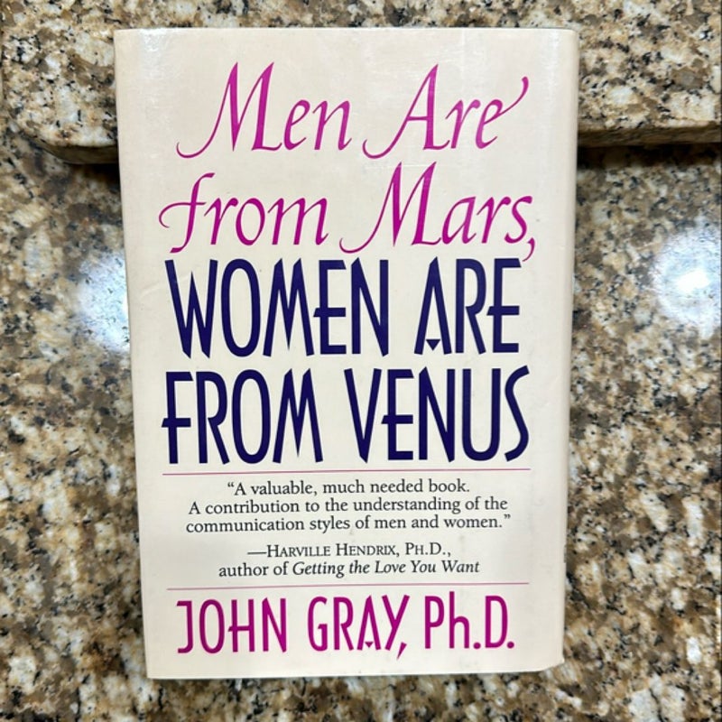 Men Are From Mars, Women Are From Venus 