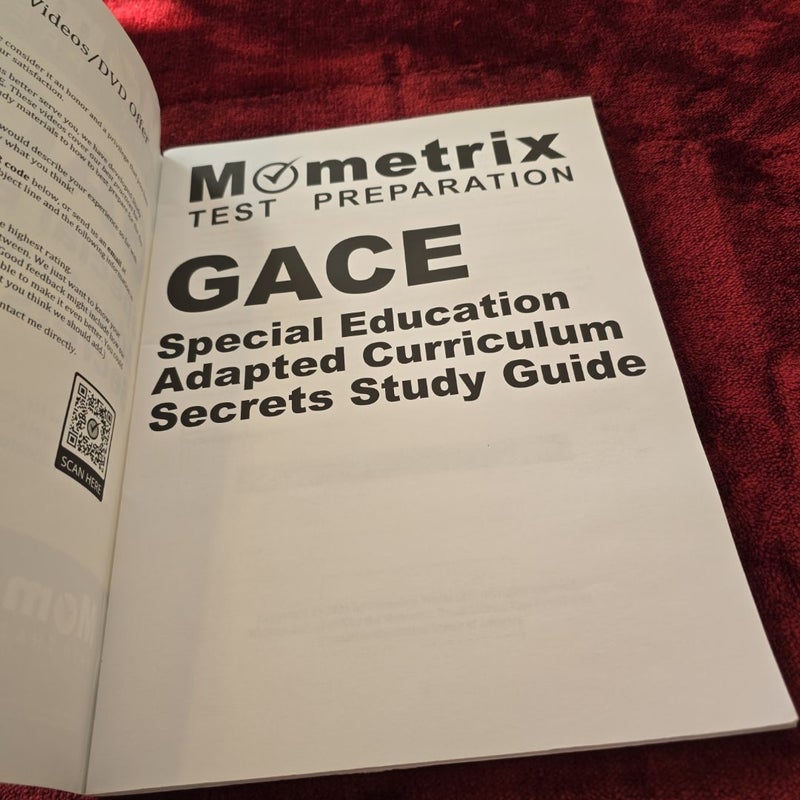 GACE Special Education Adapted Curriculum Secrets Study Guide