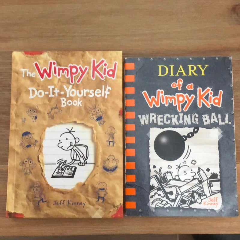 2 books - The Wimpy Kid Do-It-Yourself Book (revised and Expanded Edition) (Diary of a Wimpy Kid)