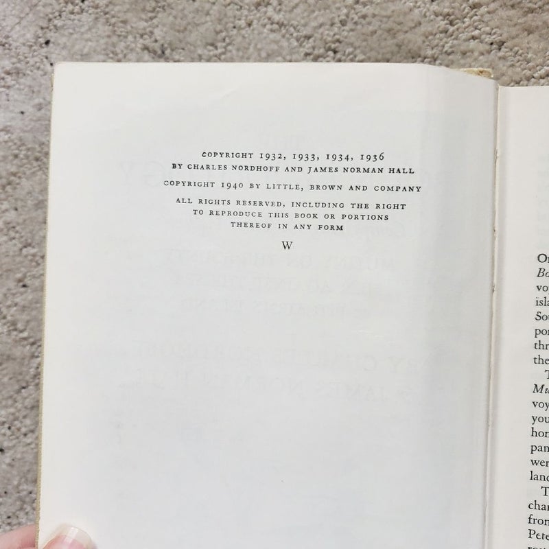 The Bounty Trilogy: Mutiny on the Bounty, Men Against the Sea & Pitcairn's Island (This Edition, 1936)