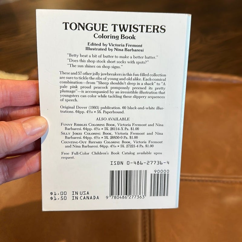 Tongue Twisters Coloring Book