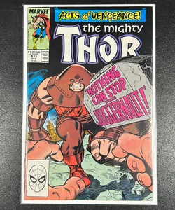 The Mighty Thor # 411 Dec 1989 Marvel Comics Juggernaut