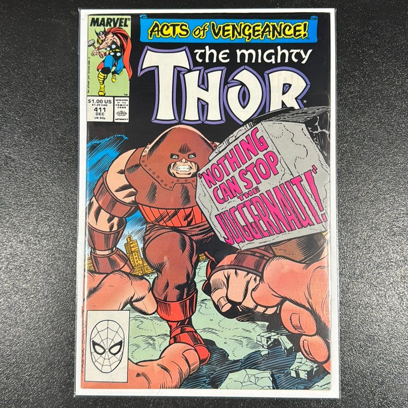 The Mighty Thor # 411 Dec 1989 Marvel Comics Juggernaut
