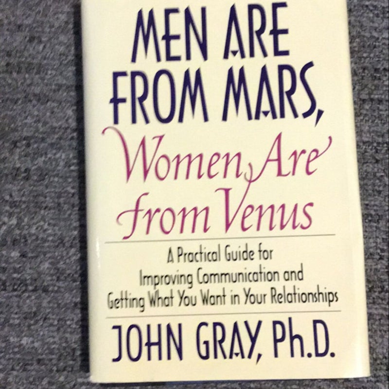 Men Are from Mars, Women Are from Venus FIRST EDITION 