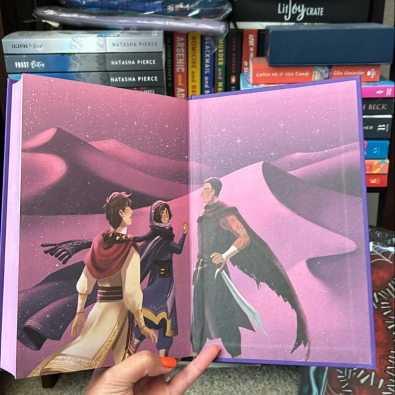 The Stardust Thief: Fairyloot signed copy with book art