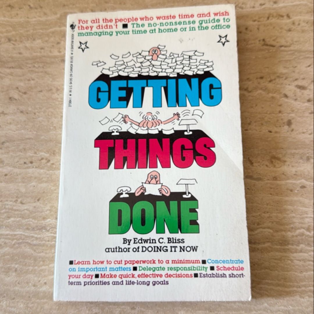Getting Things Done by Edwin Bliss , Paperback | Pangobooks