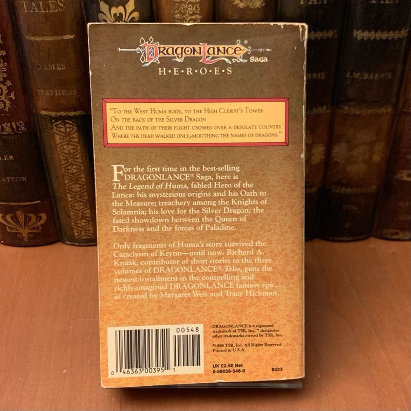 DragonLance: The Legend of Huma, Heroes 1, First Edition First Printing