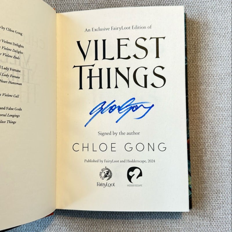 Vilest Things (SIGNED Fairyloot)