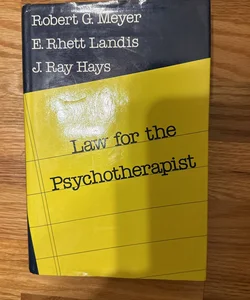 Law for Psychotherapist 