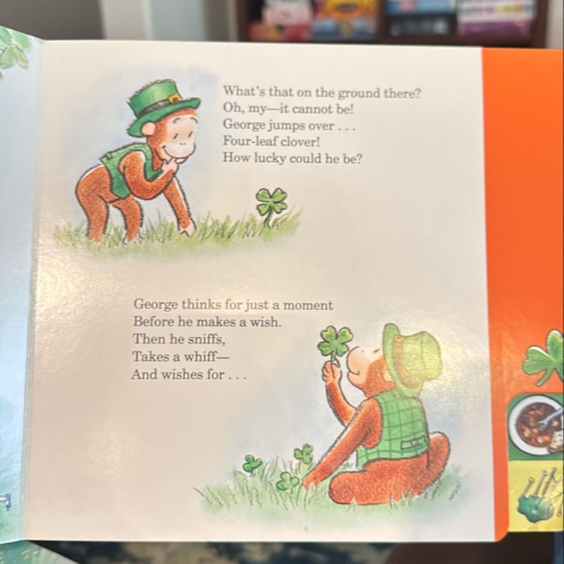 Happy St. Patrick's Day, Curious George Tabbed Board Book