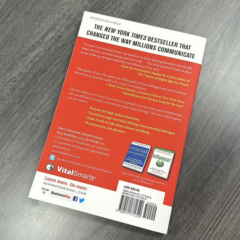 Crucial Conversations Tools for Talking When Stakes Are High, Second Edition