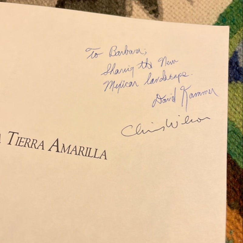 Community and Continuity: The History, Architecture, and Cultural Landscape of La Tierra Amarilla (signed 1st edition)