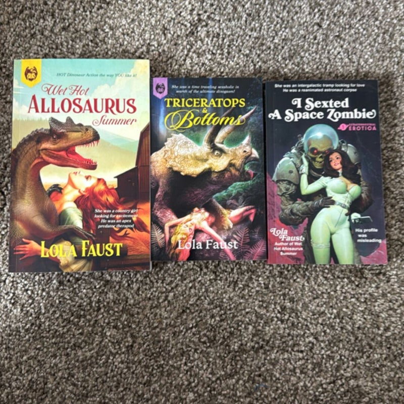 Triceratops and Bottoms, Wet Hot Allosaurus Summer & notebook