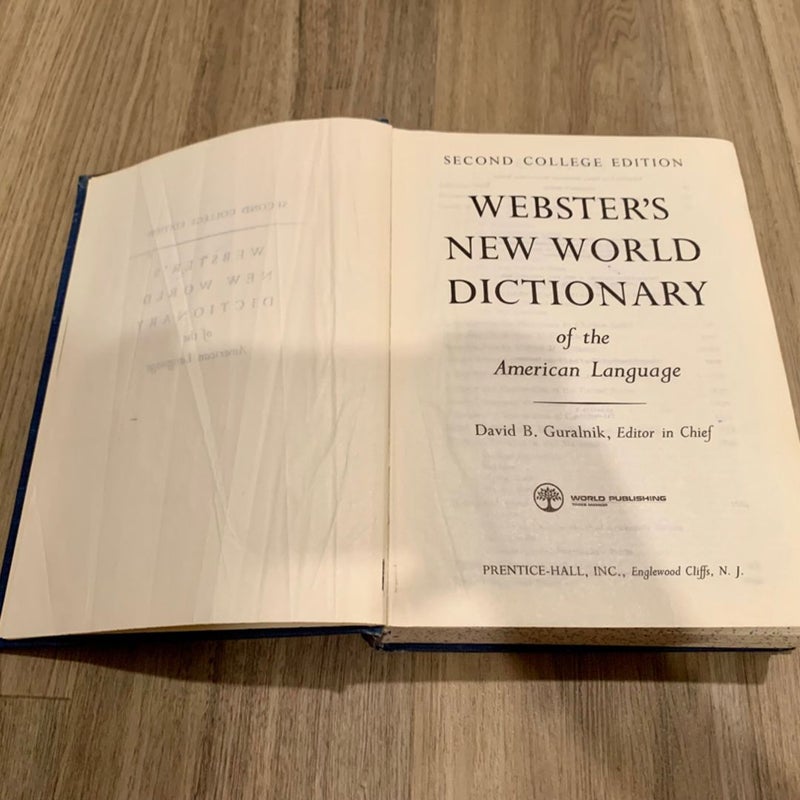 Webster's New World Dictionary of the American Language