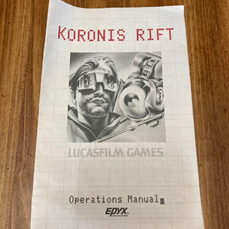 KORONIS RIFT Operations Manual for Atari