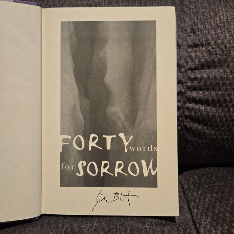 Forty Words for Sorrow