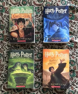 Harry Potter 4-Book Collection (Goblet of Fire, Order of the Phoenix, Half-Blood Prince, & The Deathley Hallows)