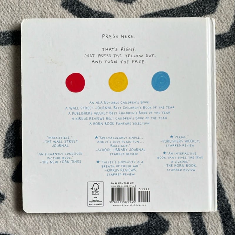 Press Here (Interactive Book for Toddlers and Kids, Interactive Baby Book)