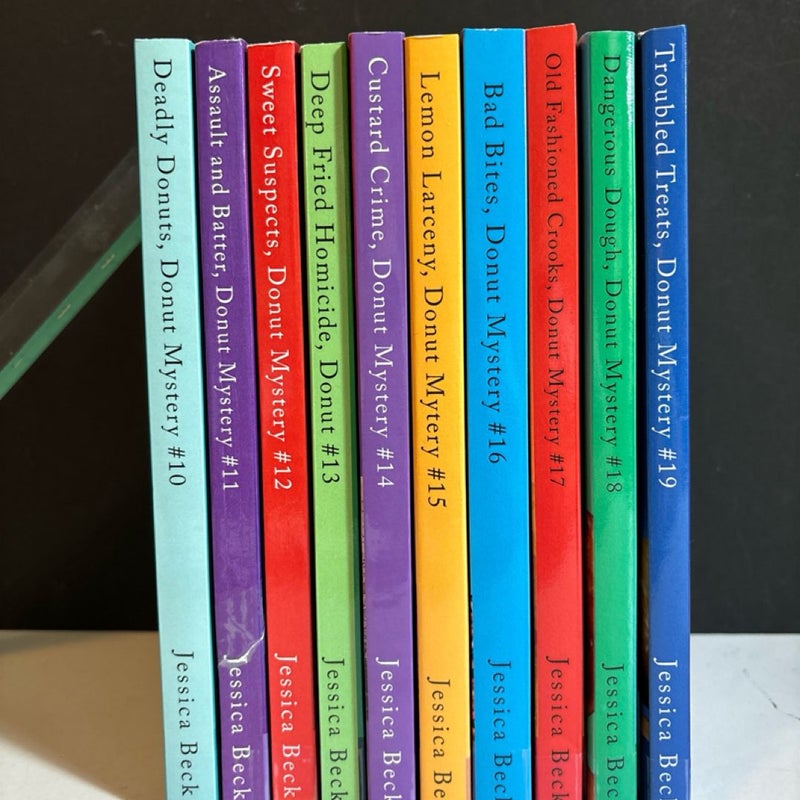 Jessica Beck Lot of books #10 - 19, A DONUT SHOP MYSTERY Series Mysteries PB EUC