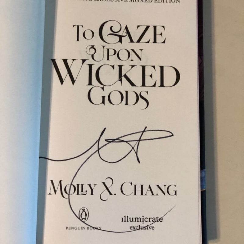 ✨ New! To Gaze Upon Wicked Gods Book by Molly X. Chang (Illumicrate Edition) ✨