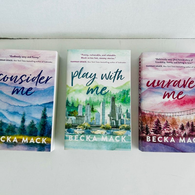Canada Paperbacks Becka Mack Consider Me Play with Me Unravel Me