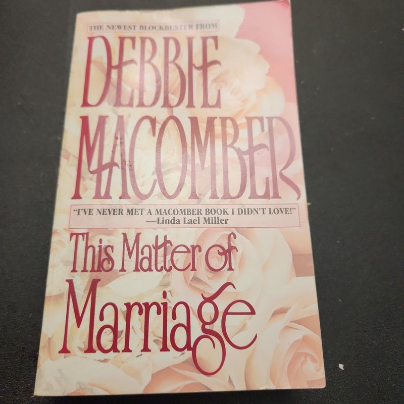 This Matter of Marriage