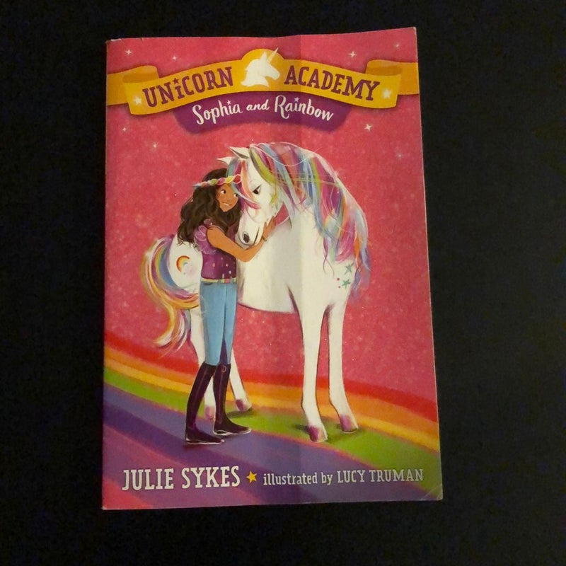 2 Books including Unicorn Academy #1: Sophia and Rainbow