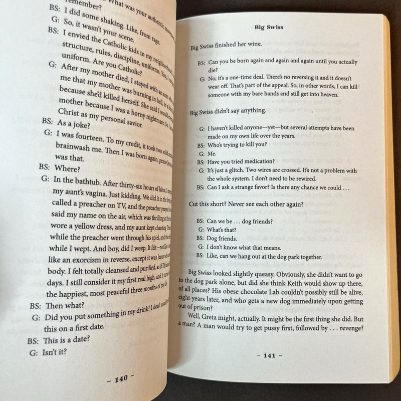 Big Swiss, Advance Reader’s Edition