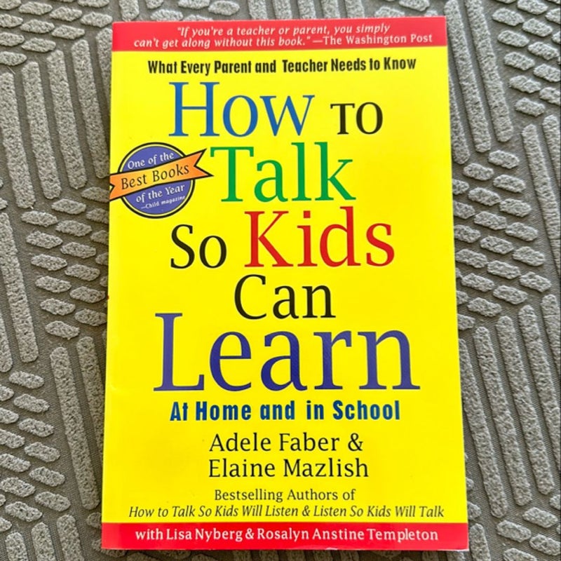 How to Talk So Kids Can Learn