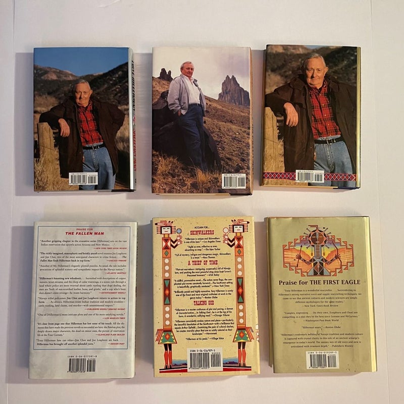 Tony Hillerman First Edition Hardcover Book Set of 6 Books