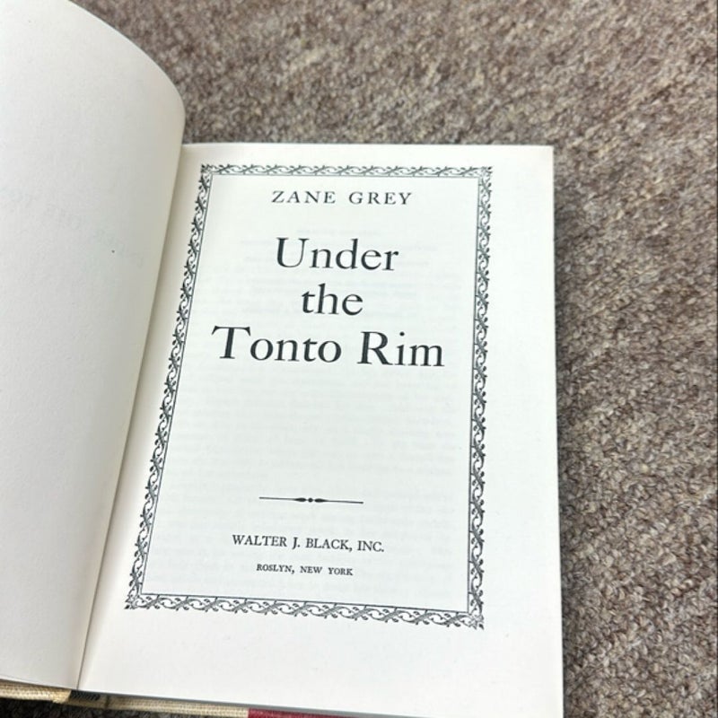 Under the Tonto rim