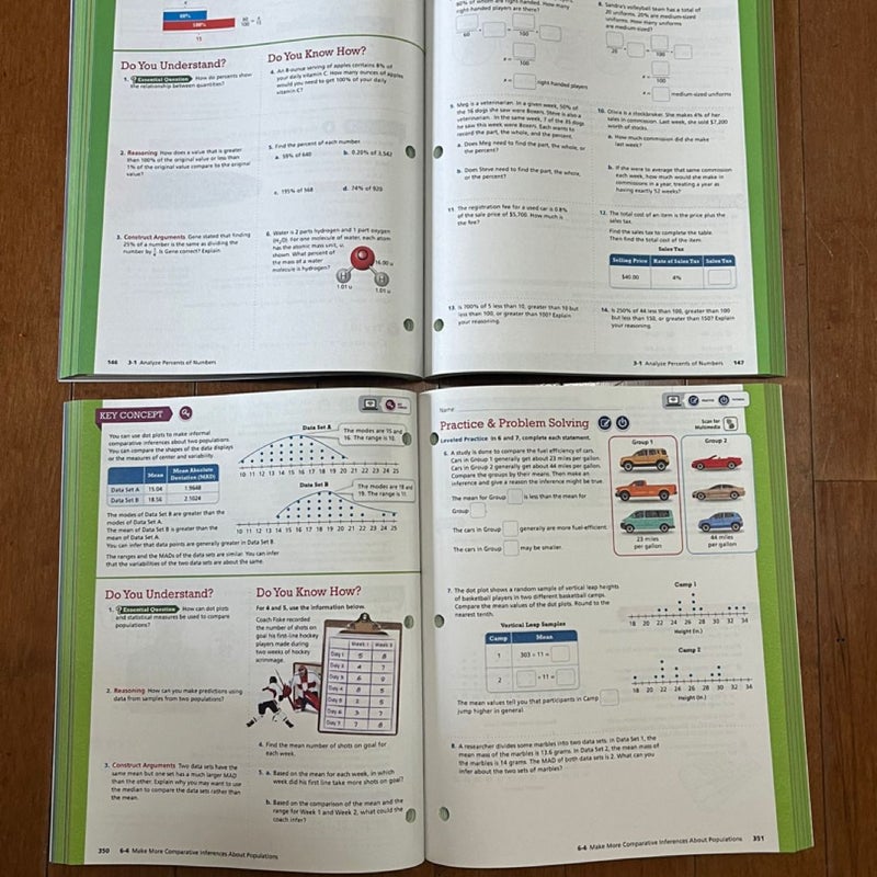 Envision Mathematics 2021 Common Core Student Edition Grade 7 Volume 1