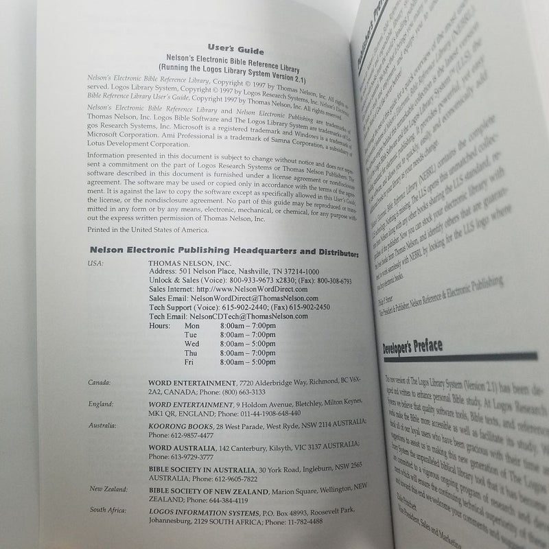 Nelson's Electronic Bible Reference Library by Nelson Electronic