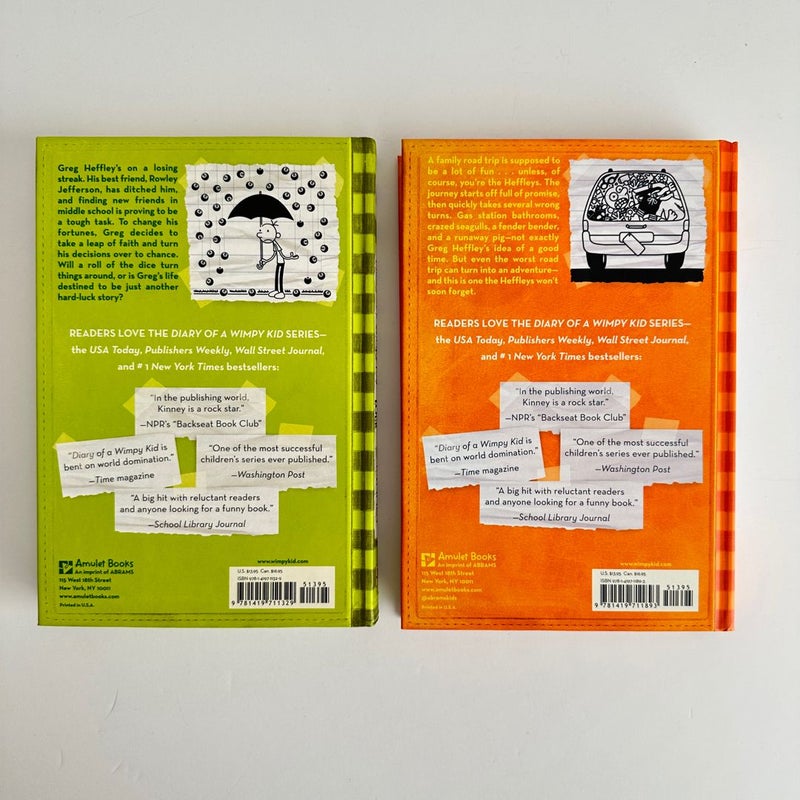 Diary of a Wimpy Kid book bundle, 4 books