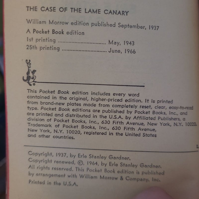 Perry Mason in The Case of the Lame Canary