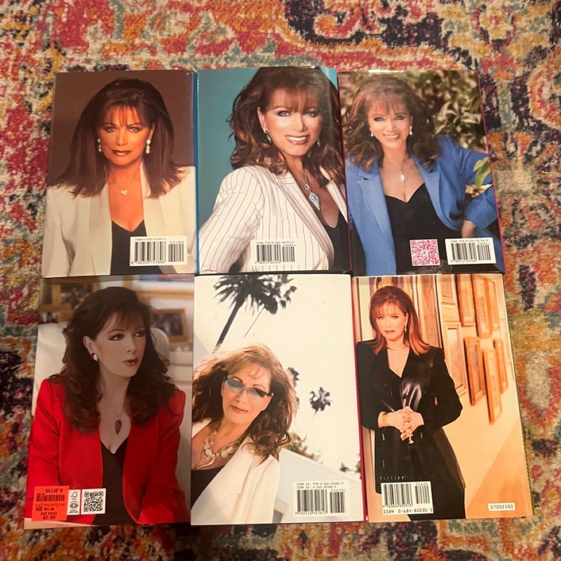 JACKIE COLLINS 6 HARDCOVER BOOK LOT VG