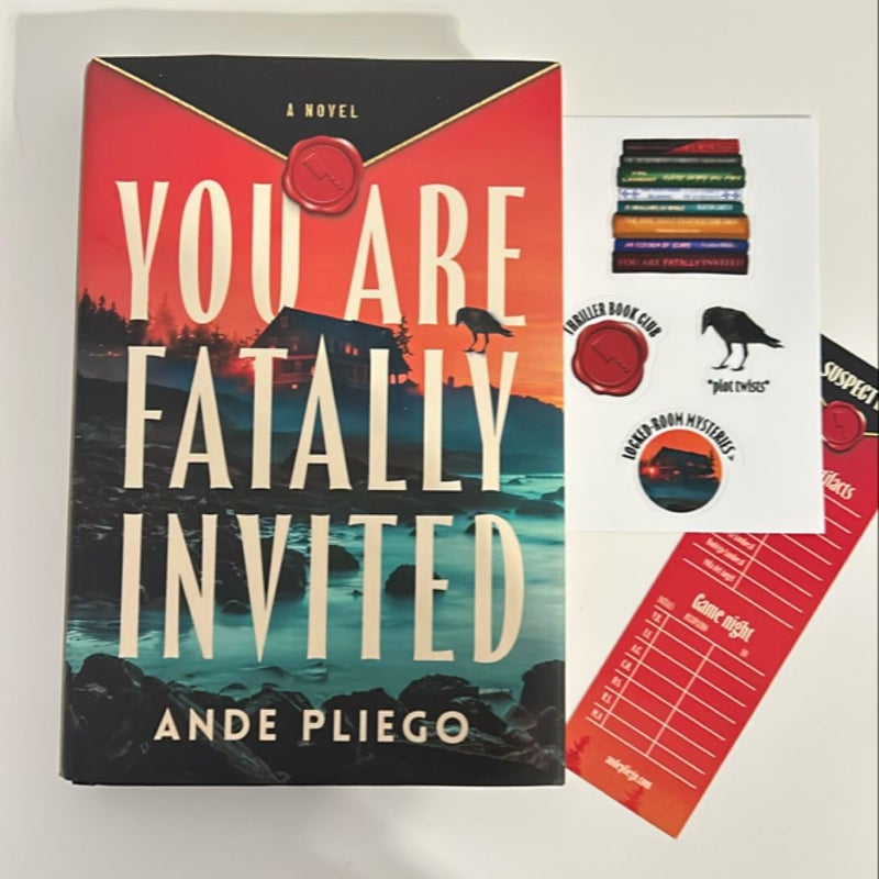 You Are Fatally Invited WITH STICKERS AND BOOKMARK