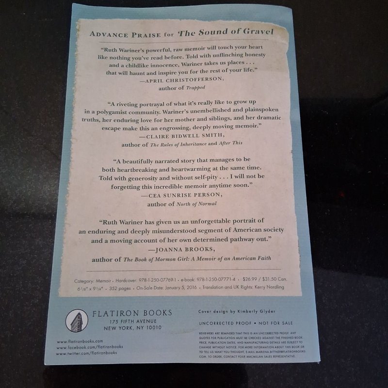 The Sound of Gravel (Advanced Reading Copy)