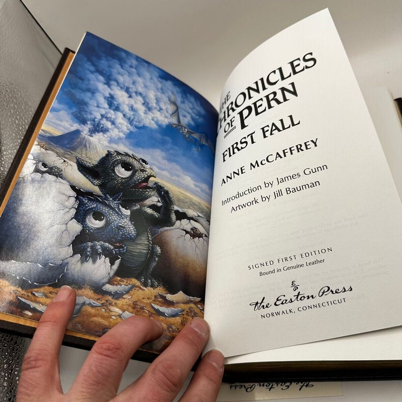 Chronicles of Pern First Fall (Easton Press signed 1st edition)