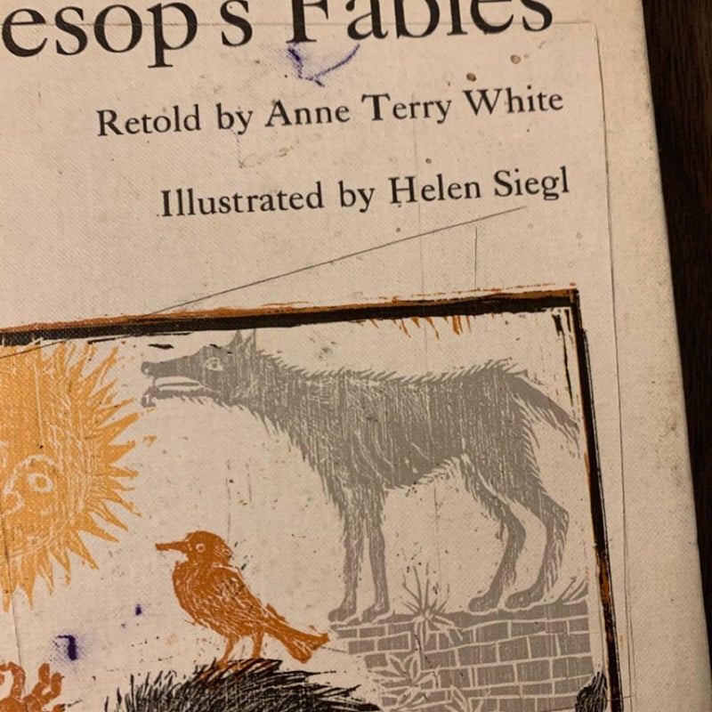 Aesop’s Fables - illustrated - vintage textbook