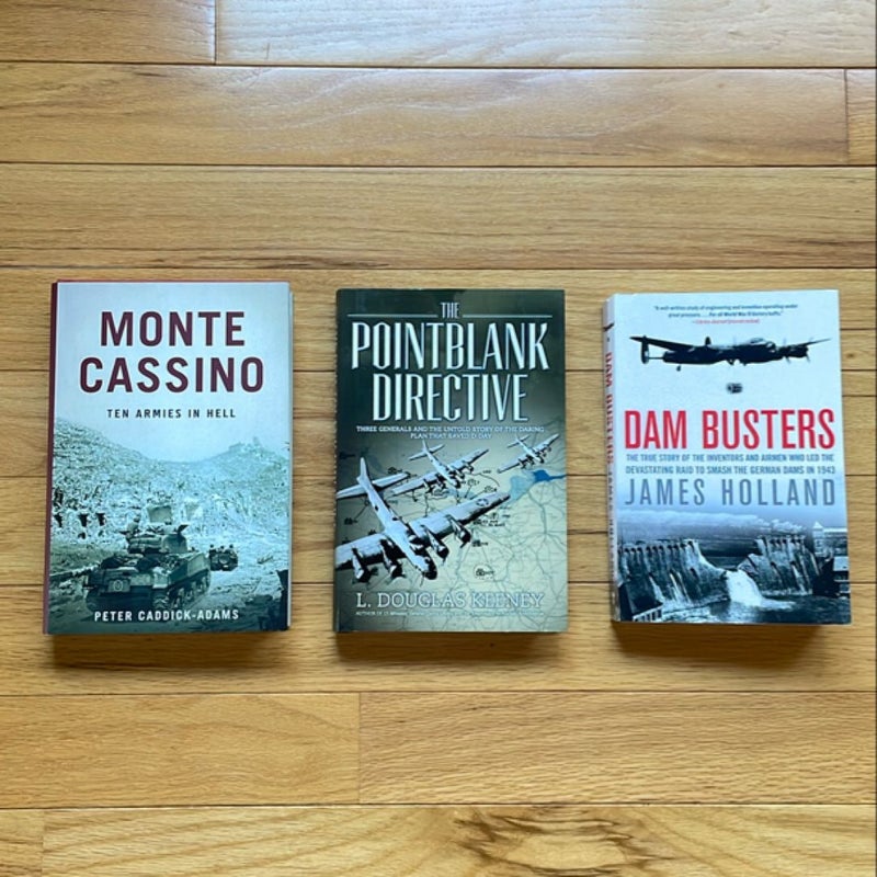 Monte Cassino: Ten Armies in Hell + Bonus Books - The Pointblank Directive and Dam Busters