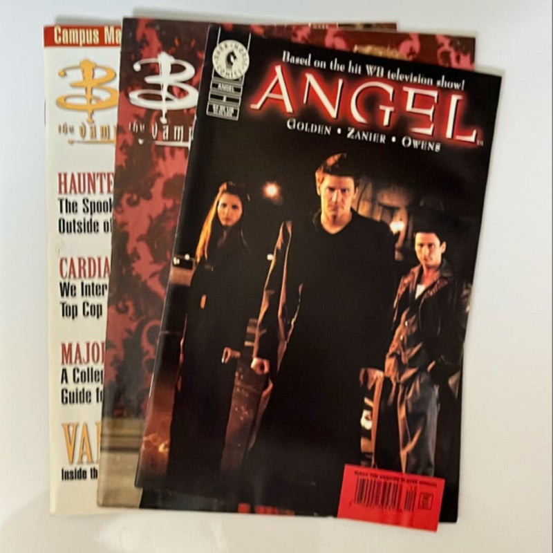 Buffy Magazines with Angel Comic