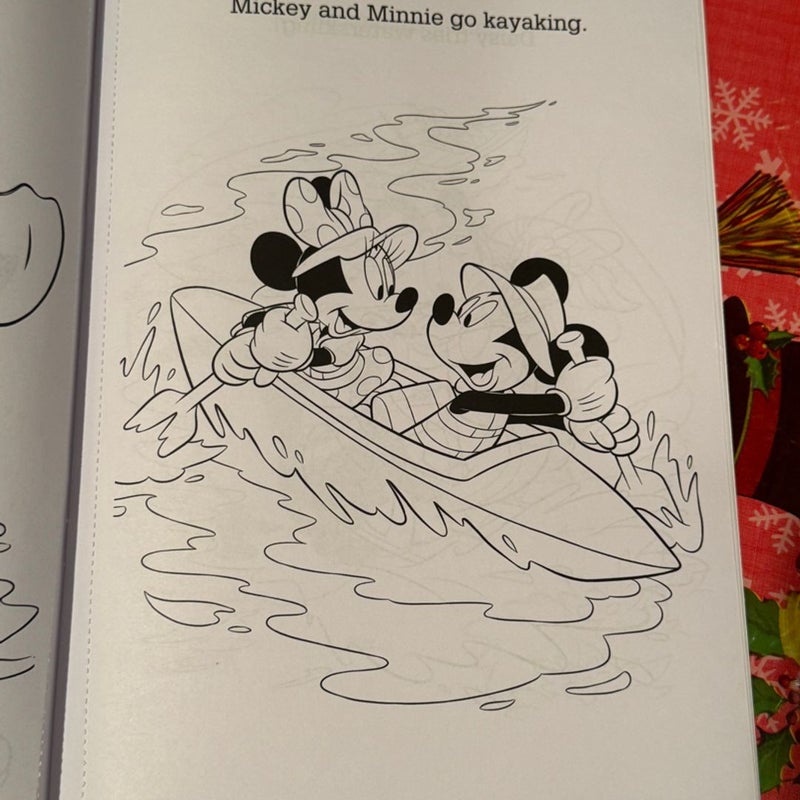 Mickey Mouse Coloring & Activity Book with Crayons