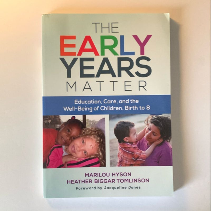 The Early Years Matter