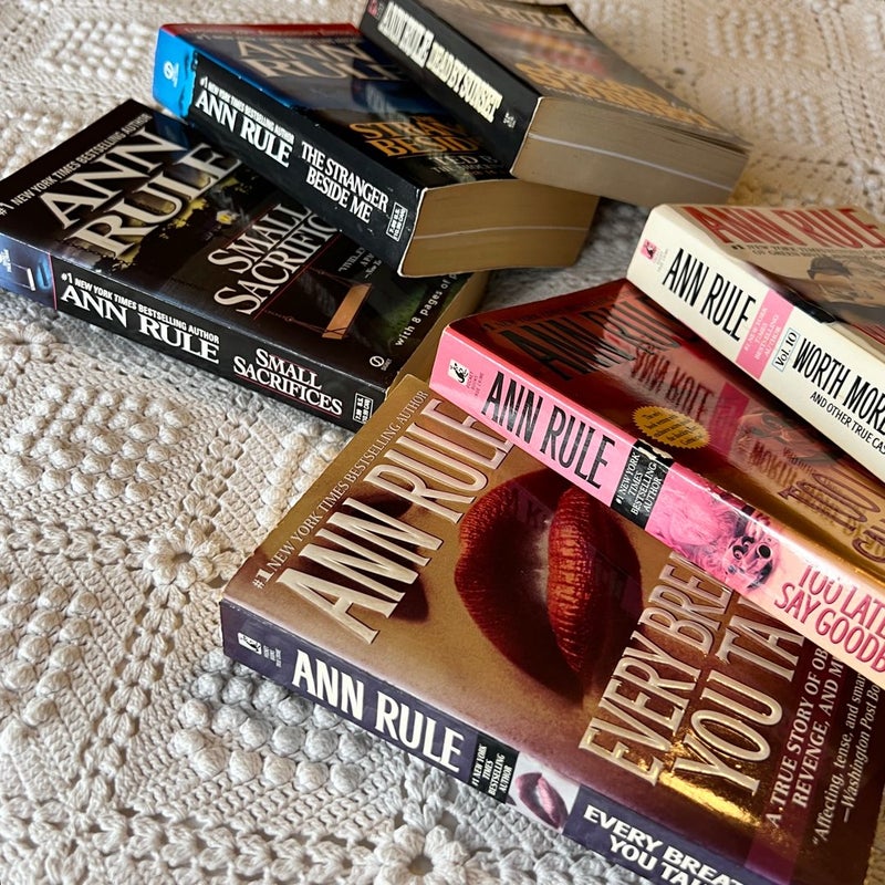 Ann Rule Lot of 6 True Crime BUNDLE 