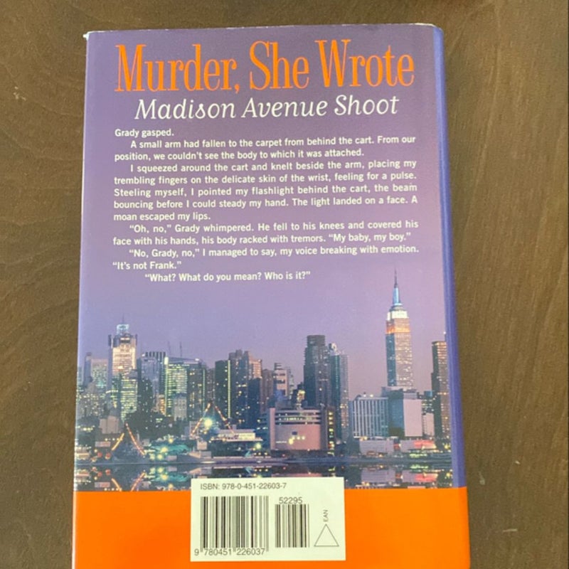 Murder she wrote: Madison Avenue Shoot