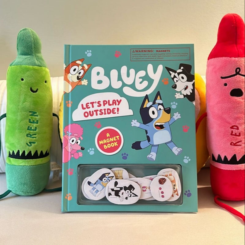 Bluey: Let's Play Outside!: a Magnet Book