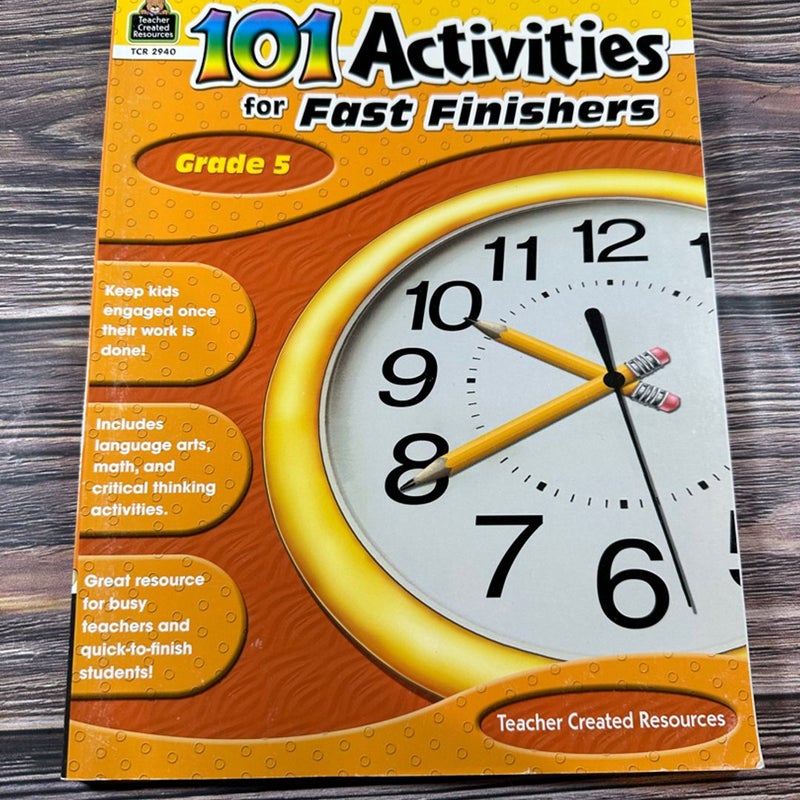 101 Activities for Fast Finishers, Grade 5