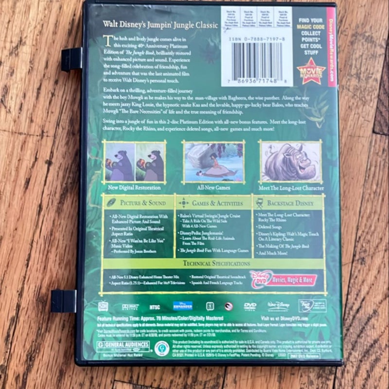 The Jungle Book DVD