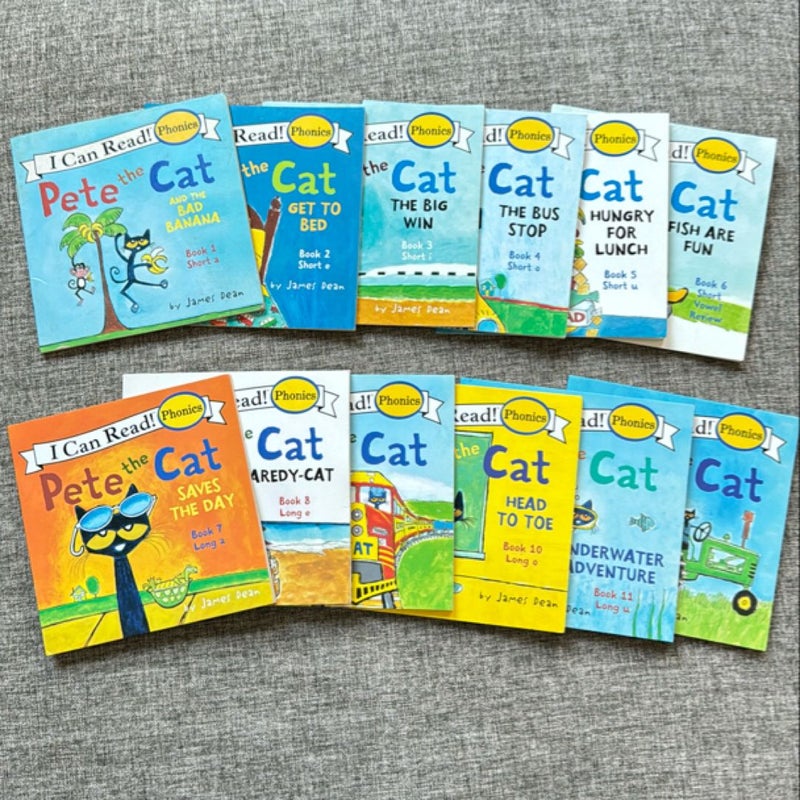 Pete the Cat 12-Book Phonics Fun!